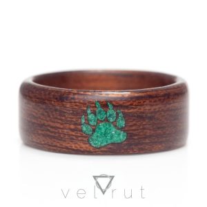Ayı Pençesi Figürlü Sarma Ahşap Yüzük