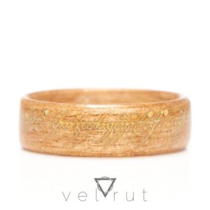 lord of the rings one ring yüzüklerin efendisi tek yüzük ahşap yüzük velrut lotr