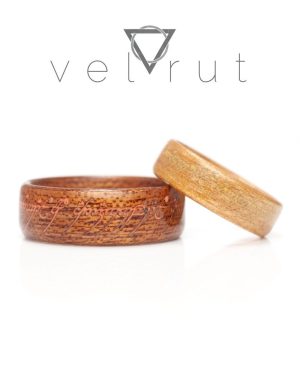 velrut lotr lord of the rings one ring yüzüklerin efendisi tek yüzük fosforlu sarma ahşap yüzük anigre ağacı parlayan